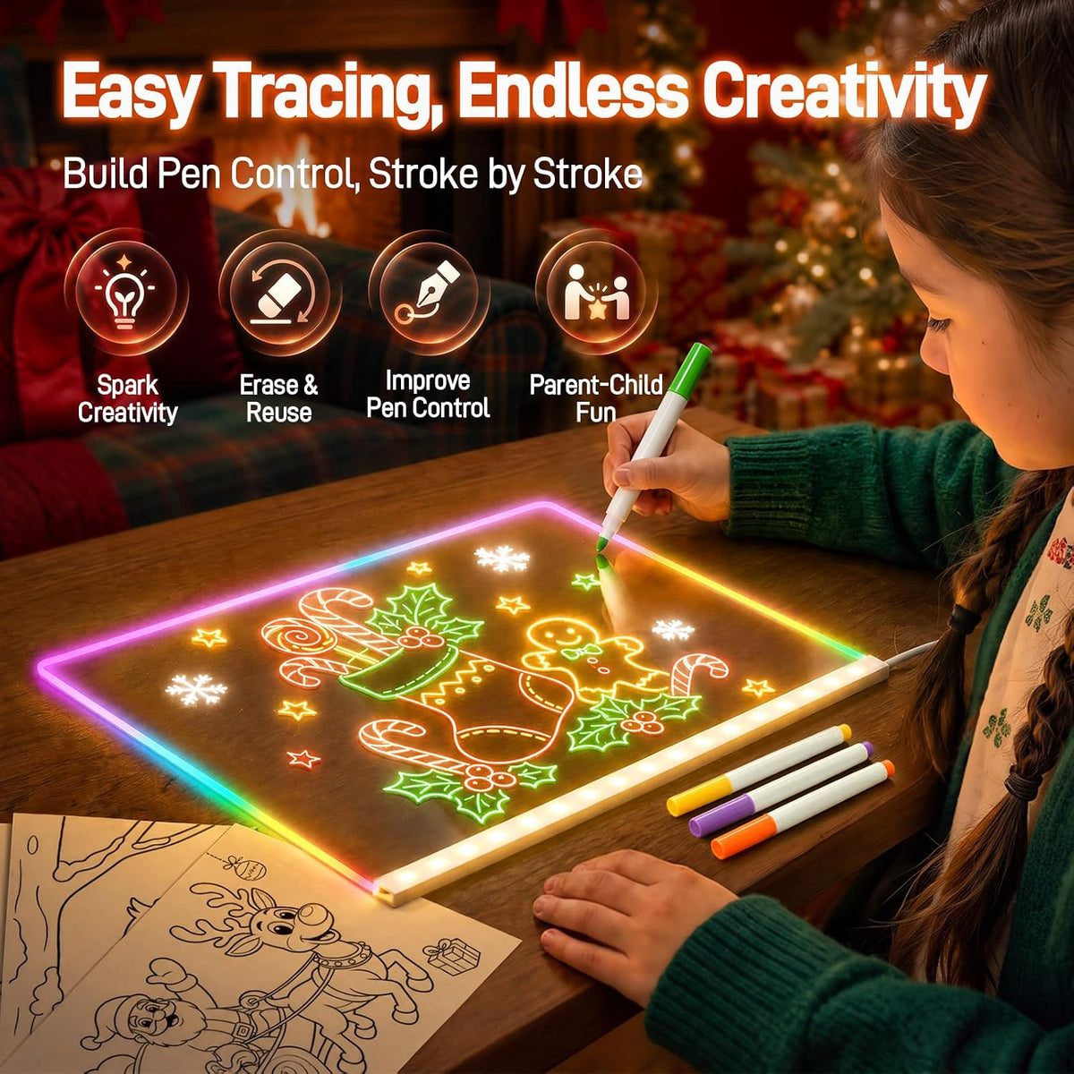 Light-Up Drawing Board for Kids
